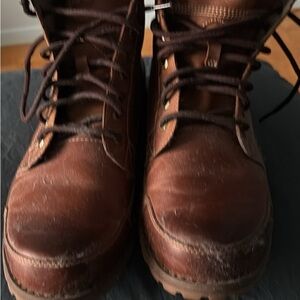 Timberland Men's Dark Brown Leather Boots